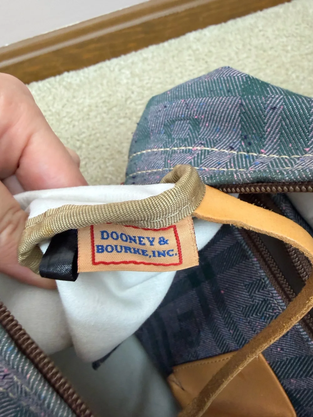 Dooney & Bourke purple green